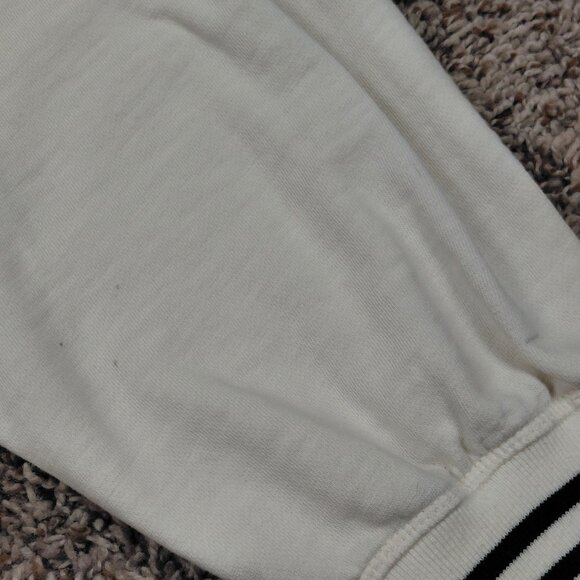 Pilcro Anthropologie Def Leppard Varsity Sweatshirt Size Medium Cropped - Picture 5 of 9